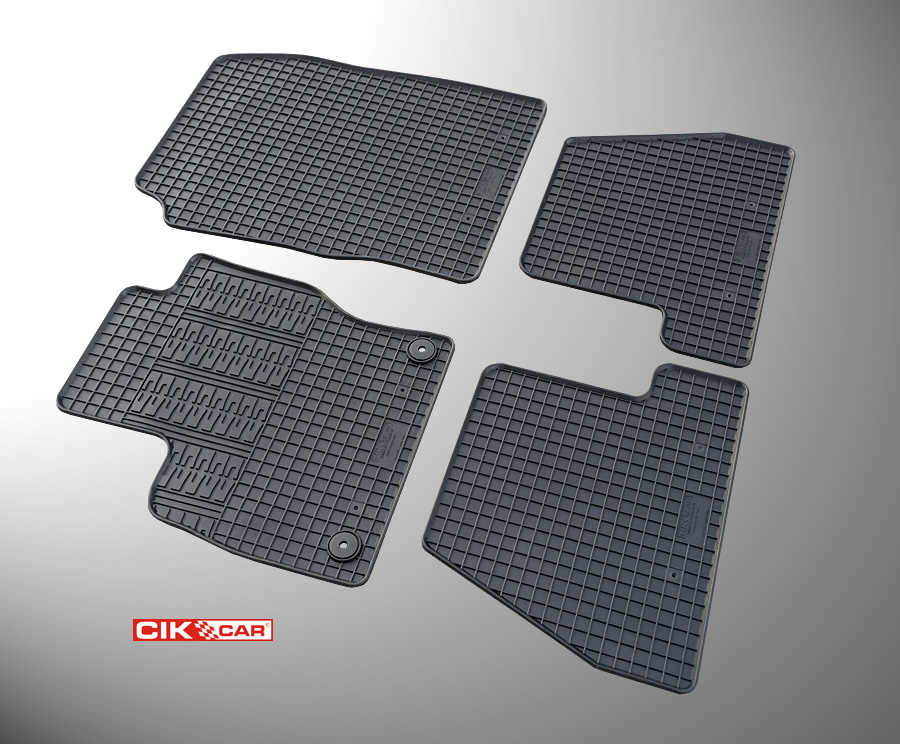 CIK - Πατακια Αυτοκινητου Απο Λαστιχο Για Ford Focus Facelift 2014-2018 Σε Μαυρο Χρωμα Με Κουμπωματα - 4 Τεμ. (RM.FO.0013/CK) - Thumbnail 5