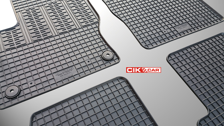 CIK - Πατακια Αυτοκινητου Απο Λαστιχο Για Ford Focus Facelift 2014-2018 Σε Μαυρο Χρωμα Με Κουμπωματα - 4 Τεμ. (RM.FO.0013/CK) - Thumbnail 2