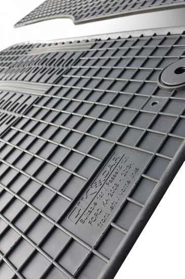 CIK - Πατακια Αυτοκινητου Απο Λαστιχο Για Ford Ka 2008-2017 Σε Μαυρο Χρωμα Με Κουμπωματα - 4 Τεμ. (RM.FO.0023/CK) - Thumbnail 3