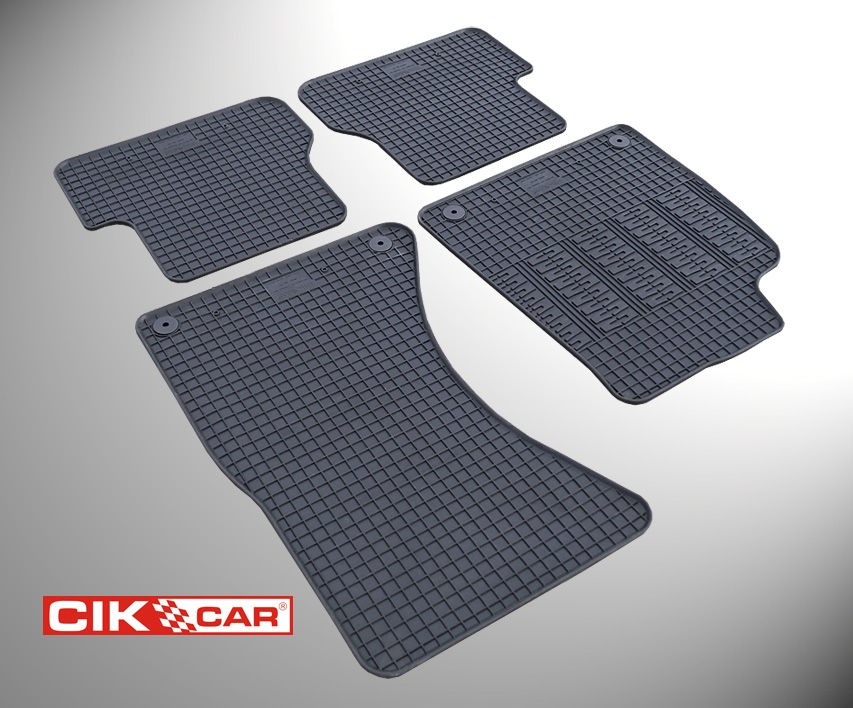 Cik - ΠΑΤΑΚΙΑ ΑΥΤΟΚΙΝΗΤΟΥ ΑΠΟ ΛΑΣΤΙΧΟ ΓΙΑ AUDI A6 2011-2018 / A7 2010-2018 ΣΕ ΜΑΥΡΟ ΧΡΩΜΑ ΜΕ ΚΟΥΜΠΩΜΑΤΑ - 4 ΤΕΜ. (RM.AU.0004/CK)