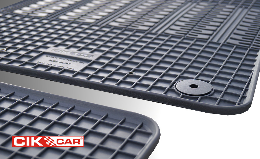 CIK - Πατακια Αυτοκινητου Απο Λαστιχο Για Audi A6 2011-2018 / A7 2010-2018 Σε Μαυρο Χρωμα Με Κουμπωματα - 4 Τεμ. (RM.AU.0004/CK) - Thumbnail 4