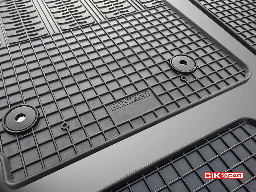 CIK - Πατακια Αυτοκινητου Απο Λαστιχο Για Citroen C4 Cactus 2014-10/2020 Σε Μαυρο Χρωμα Με Κουμπωματα - 4 Τεμ. (RM.CI.0003/CK) - Thumbnail 4