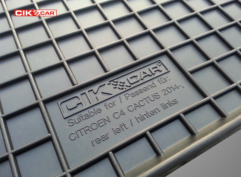 CIK - Πατακια Αυτοκινητου Απο Λαστιχο Για Citroen C4 Cactus 2014-10/2020 Σε Μαυρο Χρωμα Με Κουμπωματα - 4 Τεμ. (RM.CI.0003/CK) - Thumbnail 5