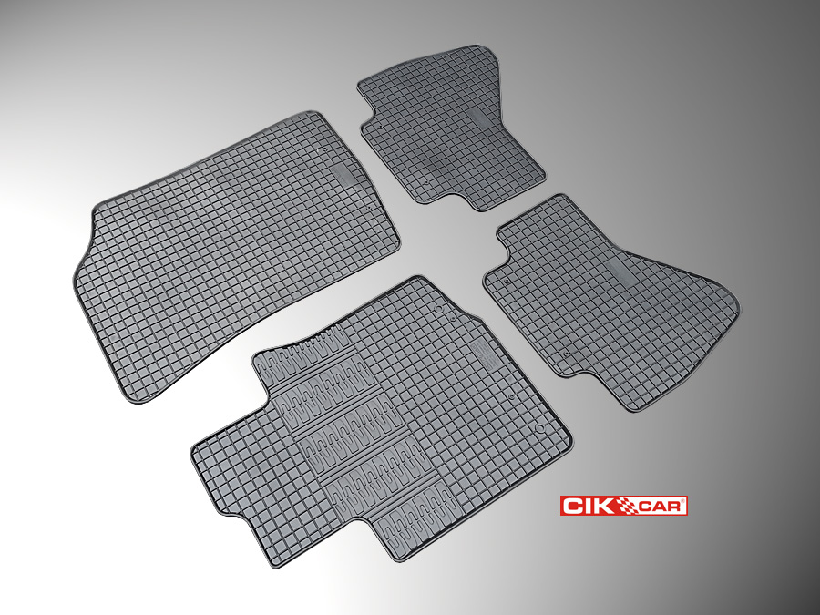 CIK - Πατακια Αυτοκινητου Απο Λαστιχο Για Citroen C1 / Peugeot 107 / Toyota Aygo 2005-2014 Σε Μαυρο Χρωμα Χωρις Κουμπωματα - 4 Τεμ. (RM.CI.0004/CK) - Thumbnail 3