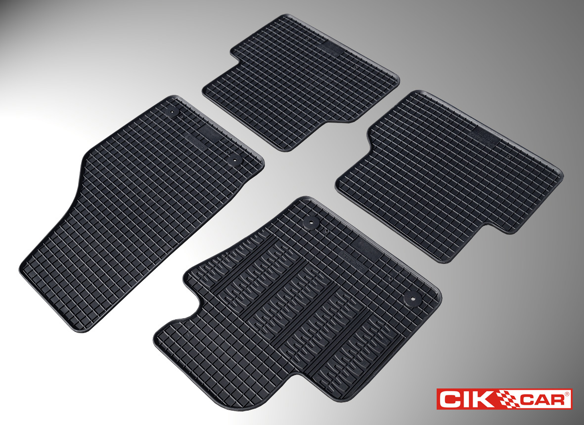 Cik - ΠΑΤΑΚΙΑ ΑΥΤΟΚΙΝΗΤΟΥ ΑΠΟ ΛΑΣΤΙΧΟ ΓΙΑ AUDI Q3 2011-2018 ΣΕ ΜΑΥΡΟ ΧΡΩΜΑ ΜΕ ΚΟΥΜΠΩΜΑΤΑ - 4 ΤΕΜ. (RM.AU.0002/CK)