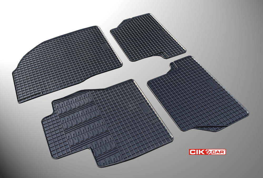 CIK - Πατακια Αυτοκινητου Απο Λαστιχο Για Ford Focus 2 2005-2011 Σε Μαυρο Χρωμα Χωρις Κουμπωματα - 4 Τεμ. (RM.FO.0003/CK) - Thumbnail 4