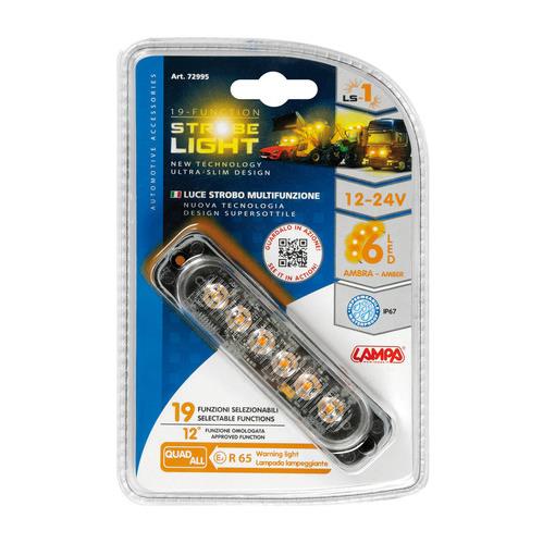 Στρομπο Πορτοκαλι LS1 12/24V Με 6 LED 19 Χρησεων Αδιαβροχο 113X28MM 1τεμ. - Thumbnail 4