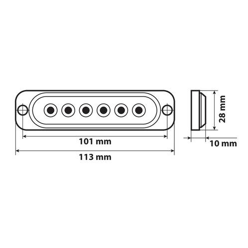 Στρομπο Πορτοκαλι LS1 12/24V Με 6 LED 19 Χρησεων Αδιαβροχο 113X28MM 1τεμ. - Thumbnail 3