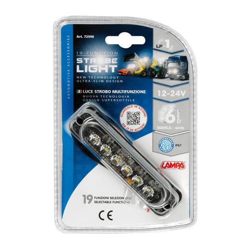 Στρομπο Λευκο LF1 12/24V Με 6 LED 19 Χρησεων Αδιαβροχο 113X28MM 1τεμ. - Thumbnail 4