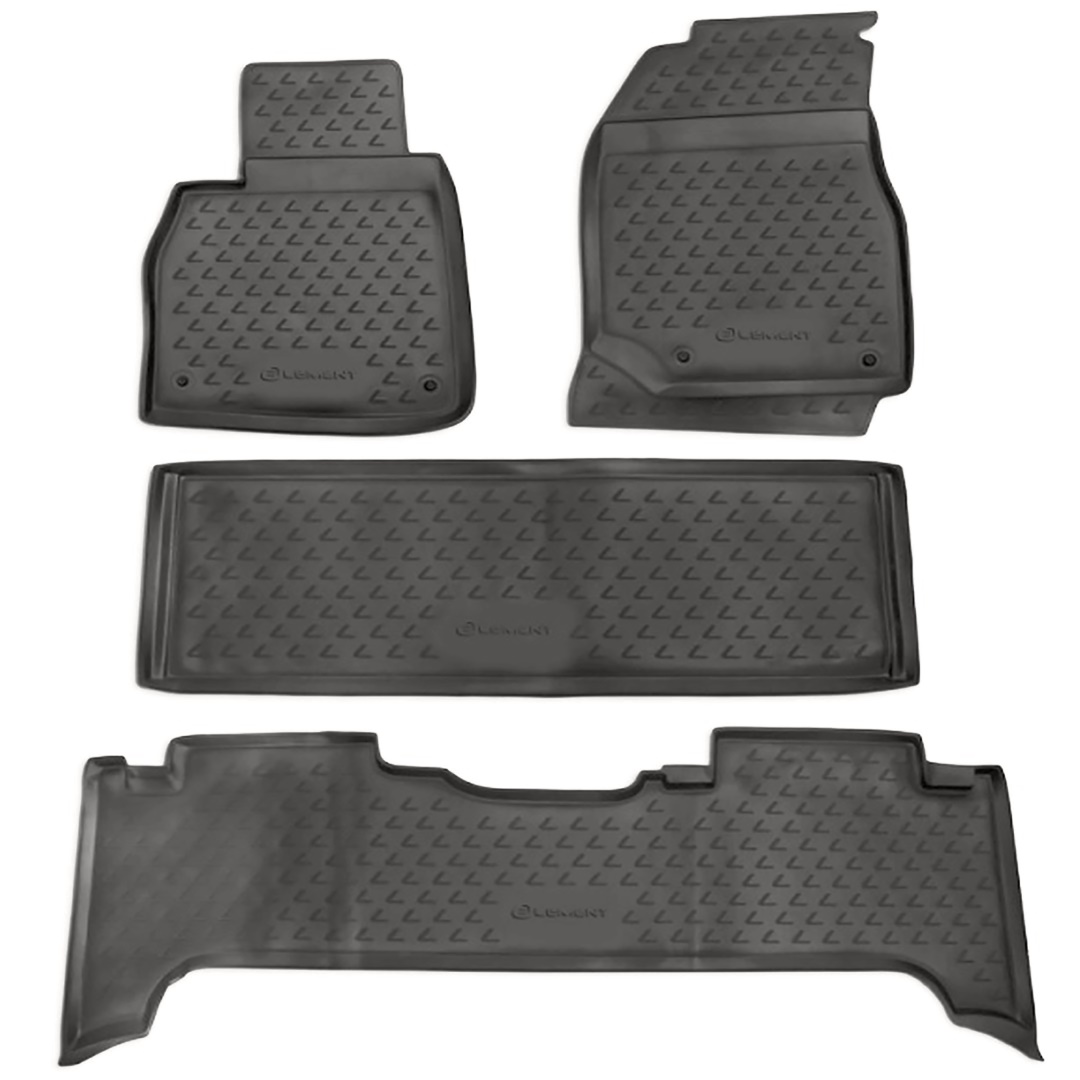 ΠΑΤΑΚΙΑ ΣΕ ΣΚΑΦΗ TPE ΛΑΣΤΙΧΟ ΓΙΑ LEXUS LX 470 1998-2007  ΣΕ ΑΝΘΡΑΚΙ ΣΚΟΥΡΟ ΓΚΡΙ ΧΡΩΜΑ NOVLINE - 4 ΤΕΜ.
