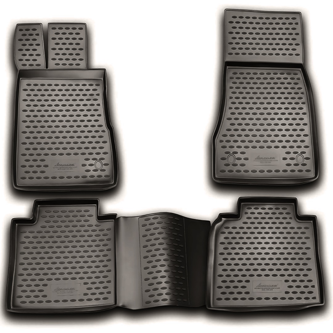 ΠΑΤΑΚΙΑ ΣΕ ΣΚΑΦΗ TPE ΛΑΣΤΙΧΟ ΓΙΑ MERCEDES S CLASS W220 10/1998-08/2005 ΣΕ ΑΝΘΡΑΚΙ ΣΚΟΥΡΟ ΓΚΡΙ ΧΡΩΜΑ NOVLINE - 4 ΤΕΜ.