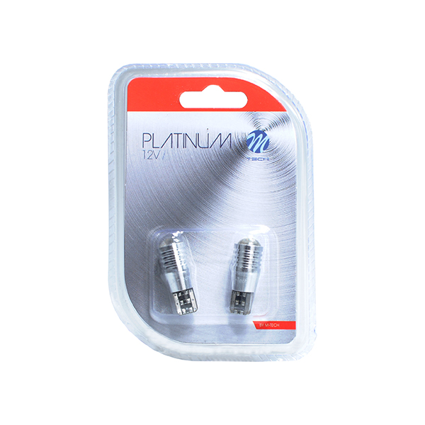 T10 W5W 12V W2,1X9,5D LED 1XSMD3535 Λευκο (καρφωτο Can-bus) Blister 2τεμ. M-TECH - Thumbnail 3