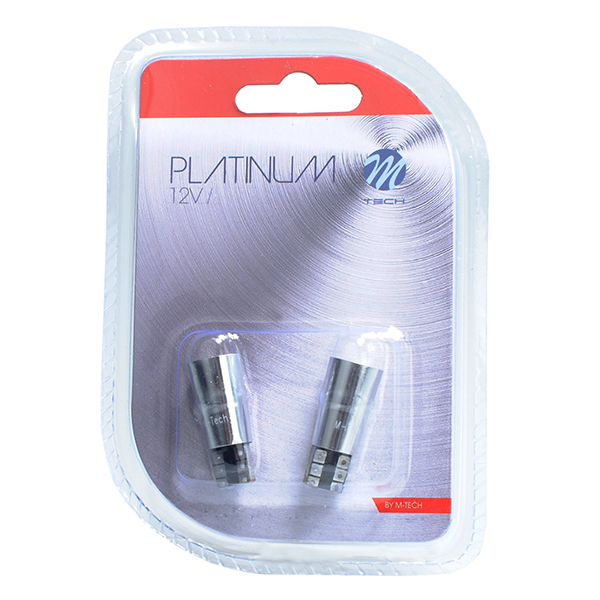 T10 W5W 12V W2,1X9,5D LED 2XSMD5730 Λευκο (καρφωτο Can-bus) Blister 2τεμ. M-TECH - Thumbnail 2