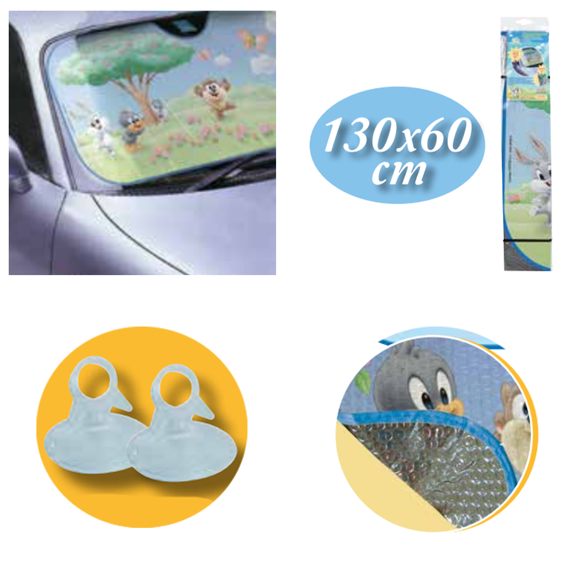 Ηλιοπροστασια Εσωτερικη Παρμπριζ Baby Tweety Και Friends (60 Χ 130) - Thumbnail 2
