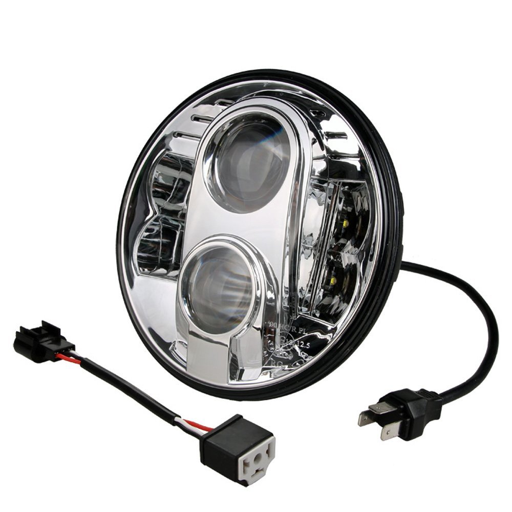 M-TECH - Στρογγυλό Φανάρι WHL101 Chrome 7'' Με 8 Cree LED (XML-10W) 9-36V 6000-6500K Σε Χρώμιο - 1 Τεμ. (WHL101/MT) - Thumbnail 3
