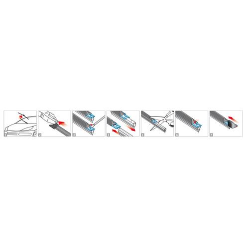Λαστιχα Υαλοκαθαριστηρων Bosch Aerotwin Refill Γραφιτης 71CM (28 Inch) 2τεμ. Καταλληλα Για Flat Νεου Τυπου Υαλοκαθαριστηρες - Thumbnail 3