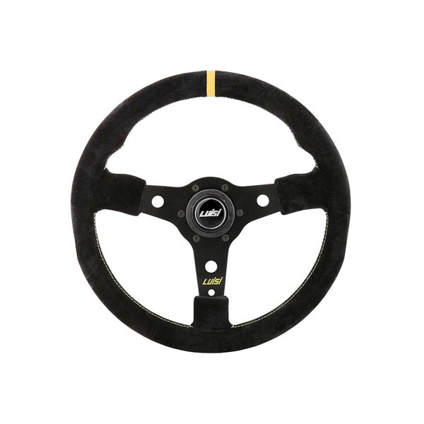 Τιμονι Racing Corsa 350MM Τριακτινο Σουετ Μαυρο LUISI