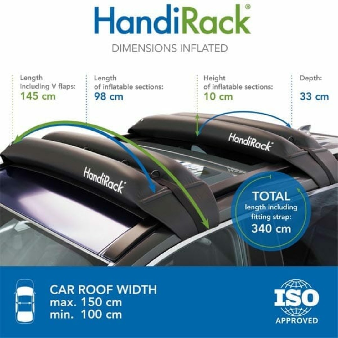 Φουσκωτες Μπαρες Οροφης Handirack HANDIWORLD (μαυρες Με Αντλια) - 2 Τεμ. - Thumbnail 13