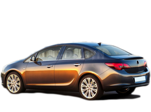 Trim  Παραθυρων Αυτοκολλητα Χρωμιου 4τεμ. Για Opel Astra J 4D 2012+ - Thumbnail 2