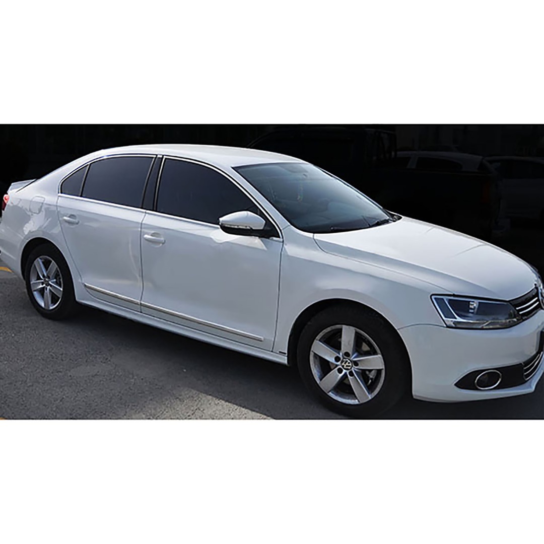 Trim  Παραθυρων Αυτοκολλητα Χρωμιου 12τεμ. Για Vw Jetta 4D 2011+ - Thumbnail 2