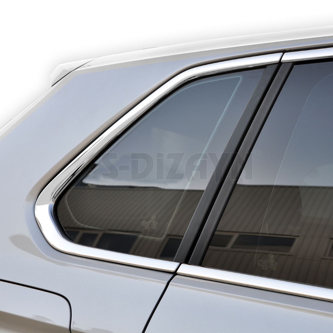 Trim Παραθυρων (αυτοκολλητα/χρωμιο) - 12 Τεμ. Για Vw Tiguan 5D 2016+