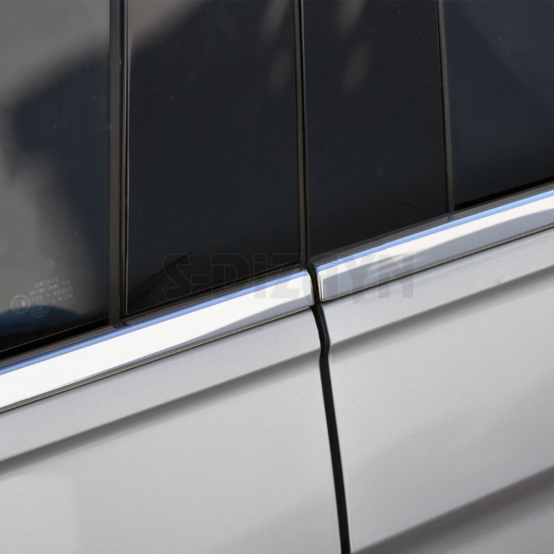 Trim  Παραθυρων (αυτοκολλητα/χρωμιο) - 12 Τεμ. Για Vw Tiguan 5D 2016+ - Thumbnail 4