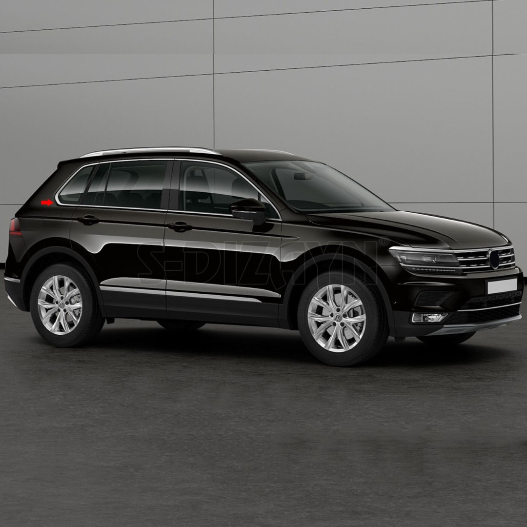 Trim  Παραθυρων (αυτοκολλητα/χρωμιο) - 12 Τεμ. Για Vw Tiguan 5D 2016+ - Thumbnail 5