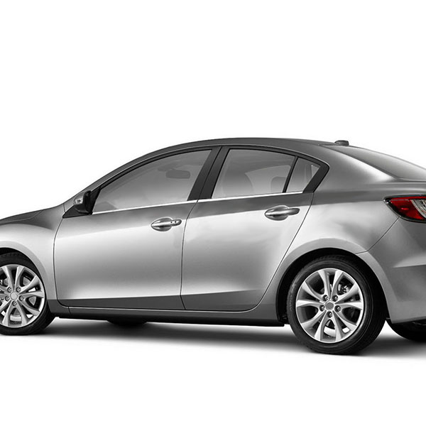 Trim Παραθυρων Αυτοκολλητα Χρωμιου Για Mazda 3 4D 10-14 4τεμ.
