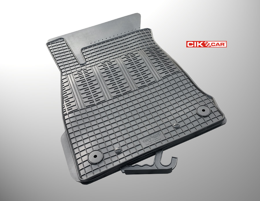 CIK - Πατακια Αυτοκινητου Απο Λαστιχο Για Audi A4 B9 2015+ / A5 B9 2016+ Σε Μαυρο Χρωμα Με Κουμπωματα - 4 Τεμ. (RM.AU.0006/CK)