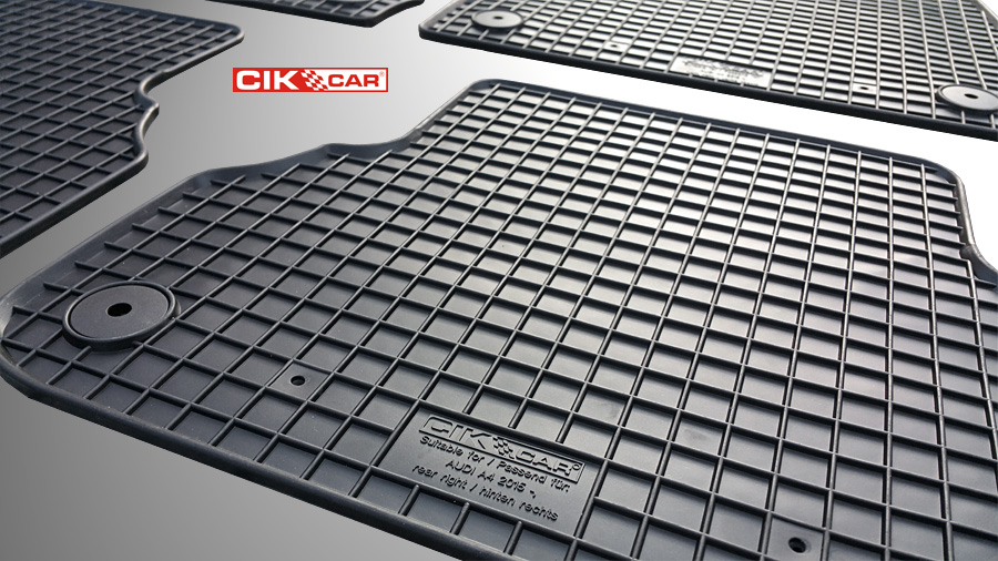 CIK - Πατακια Αυτοκινητου Απο Λαστιχο Για Audi A4 B9 2015+ / A5 B9 2016+ Σε Μαυρο Χρωμα Με Κουμπωματα - 4 Τεμ. (RM.AU.0006/CK) - Thumbnail 3