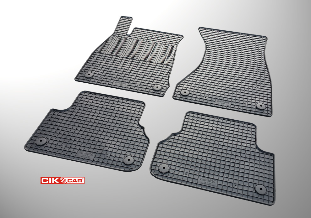 CIK - Πατακια Αυτοκινητου Απο Λαστιχο Για Audi A4 B9 2015+ / A5 B9 2016+ Σε Μαυρο Χρωμα Με Κουμπωματα - 4 Τεμ. (RM.AU.0006/CK) - Thumbnail 4