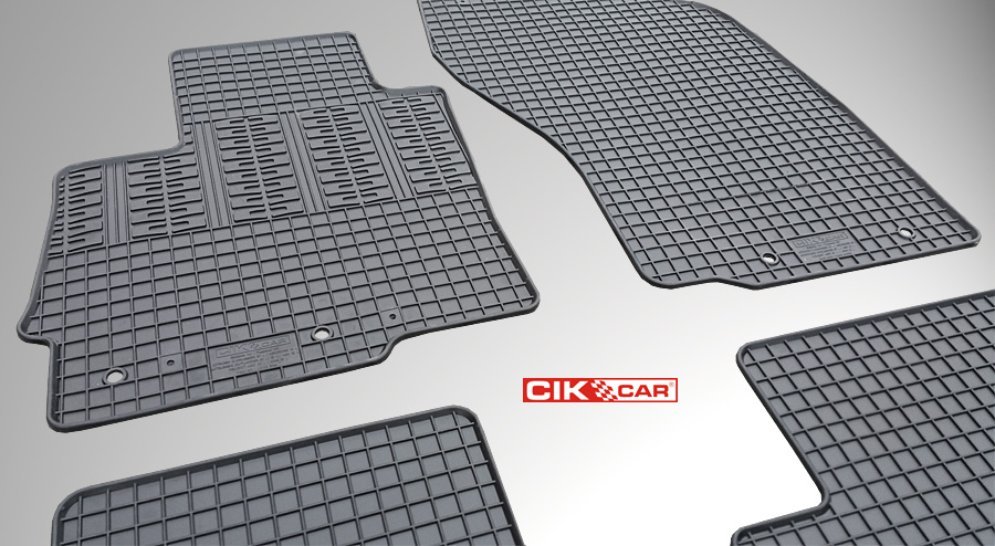 CIK - Πατακια Αυτοκινητου Απο Λαστιχο Για Citroen C4 Aircross 2010-2017 / Peugeot 4008 2012-2016 / Mitsubishi Asx 2010-2012 Σε Μαυρο Χρωμα Με Κουμπωματα - 4 Τεμ. (RM.CI.0016/CK) - Thumbnail 3