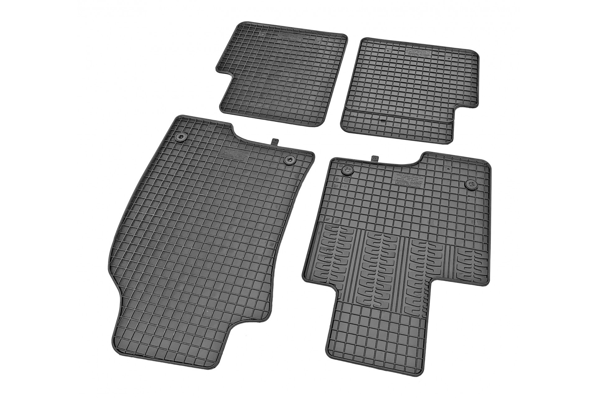 CIK - Πατακια Αυτοκινητου Απο Λαστιχο Για Fiat Panda 2012-2020 / Fiat Panda 4X4 2012-2020 Σε Μαυρο Χρωμα Με Κουμπωματα - 4 Τεμ. (RM.FI.0012/CK) - Thumbnail 2