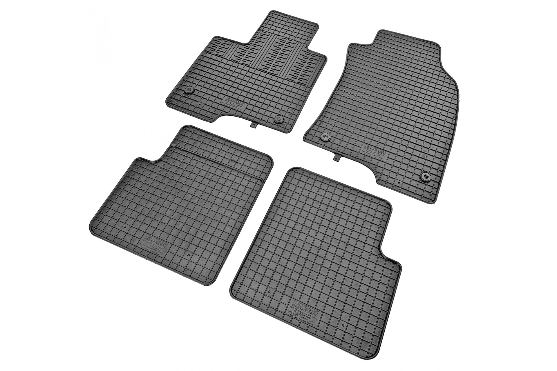 CIK - Πατακια Αυτοκινητου Απο Λαστιχο Για Fiat Panda 2012-2020 / Fiat Panda 4X4 2012-2020 Σε Μαυρο Χρωμα Με Κουμπωματα - 4 Τεμ. (RM.FI.0012/CK) - Thumbnail 4