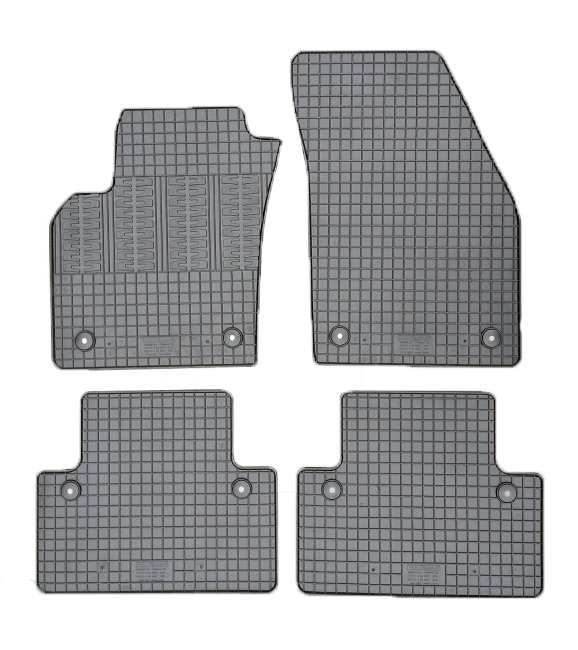 CIK - Πατακια Αυτοκινητου Απο Λαστιχο Για Volvo V50 2007-2012 / S40 2007-2013 Σε Μαυρο Χρωμα Με Κουμπωματα - 4 Τεμ. (RM.VO.0003/CK) - Thumbnail 4