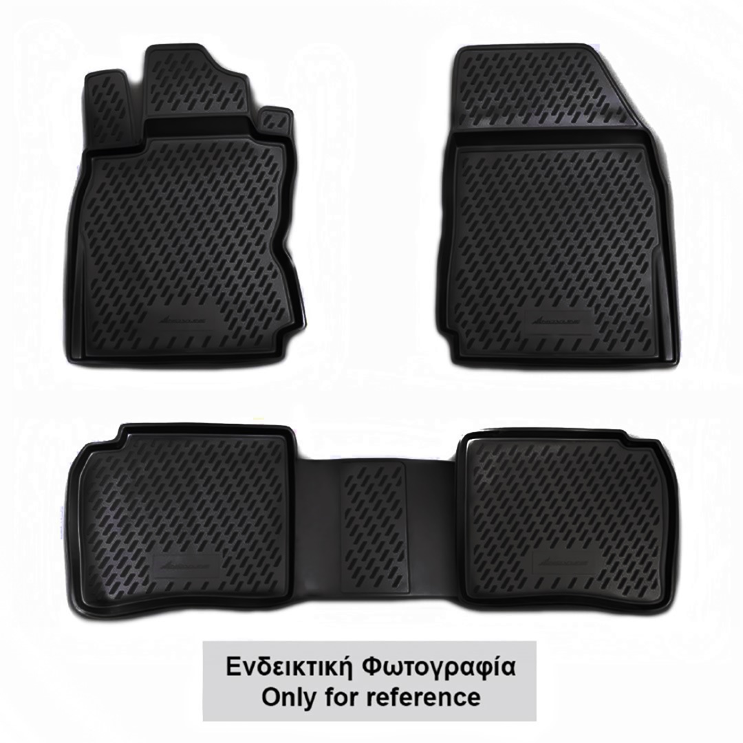 ΠΑΤΑΚΙΑ ΣΕ ΣΚΑΦΗ TPE ΛΑΣΤΙΧΟ ΓΙΑ KIA RIO 06/2017+  ΣΕ ΜΑΥΡΟ ΧΡΩΜΑ NOVLINE - 4 ΤΕΜ.