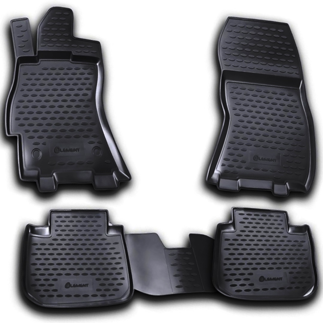 ΠΑΤΑΚΙΑ ΣΕ ΣΚΑΦΗ TPE ΛΑΣΤΙΧΟ ΓΙΑ SUBARU LEGACY 4D 04/2010-2015 ΣΕ ΜΑΥΡΟ ΧΡΩΜΑ NOVLINE - 4 ΤΕΜ.