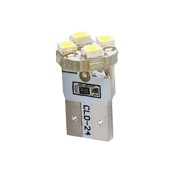 T10 W5W 12V W2,1X9,5D LED 4XSMD3528 Λευκο (καρφωτο Ακαλυκο) 1τεμ. M-TECH