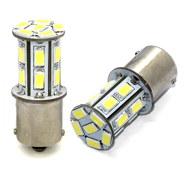 P21W 12V BA15S LED 18XSMD5630 Premium Λευκο (μονοπολικο) 1τεμ.