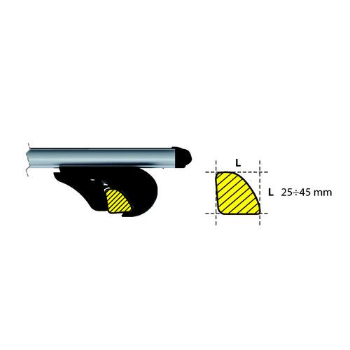 Kit Ακρα (ποδια) Για Μπαρες NORDRIVE Αλουμινιου Sw 4τμχ Με Κλειδι Rail Kit Alu - Thumbnail 3