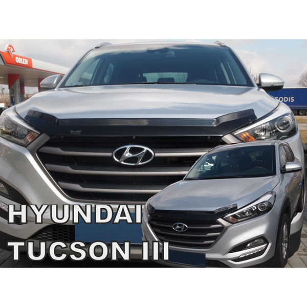 Ανεμοθραυστης Καπω Αυτοκινητου Για Hyundai Tucson 3 2015+ Απο Ευκαμπτο Φιμε Πλαστικο HEKO - 1 Τεμ.