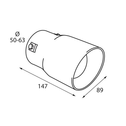 Ακρο Εξατμισης TS-50 Φ 50-63MM - Thumbnail 2
