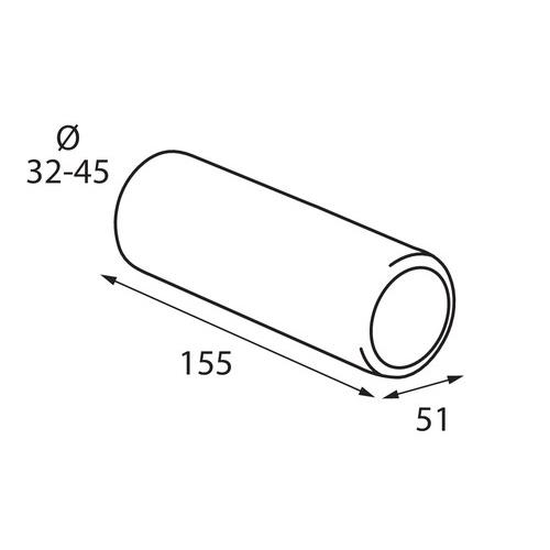 Ακρο Εξατμισης Στρογγυλο  Τ-5 32-45MM - Thumbnail 2
