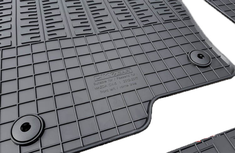 CIK - Πατακια Αυτοκινητου Απο Λαστιχο Για Mazda CX5 2012-2017 Σε Μαυρο Χρωμα Με Κουμπωματα - 4 Τεμ. (RM.MA.0002/CK) - Thumbnail 3