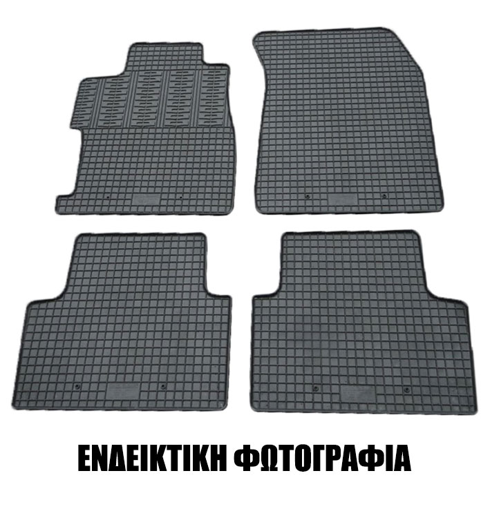 Cik - ΠΑΤΑΚΙΑ ΑΥΤΟΚΙΝΗΤΟΥ ΑΠΟ ΛΑΣΤΙΧΟ ΓΙΑ MERCEDES GLC X253 SUV / GLC C253 COUPE 2015+ ΣΕ ΜΑΥΡΟ ΧΡΩΜΑ ΜΕ ΚΟΥΜΠΩΜΑΤΑ - 4 ΤΕΜ. (RM.ME.0006/CK)