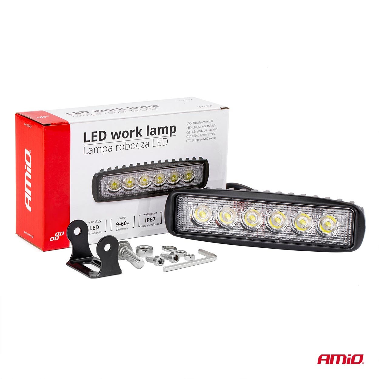 AMIO – Προβολέας Εργασίας LED WL01 Dayline 9-60V 18W 6000K 6 LED Spot Για Ισχυρό Φωτισμό Σε Καθημερινή Χρήση – 1 Τεμ. (01612/AM) - Thumbnail 10