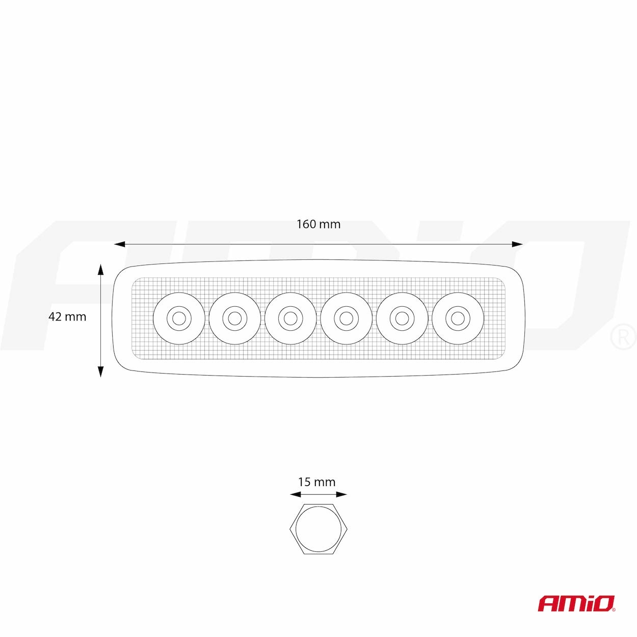 AMIO – Προβολέας Εργασίας LED WL01 Dayline 9-60V 18W 6000K 6 LED Spot Για Ισχυρό Φωτισμό Σε Καθημερινή Χρήση – 1 Τεμ. (01612/AM) - Thumbnail 12