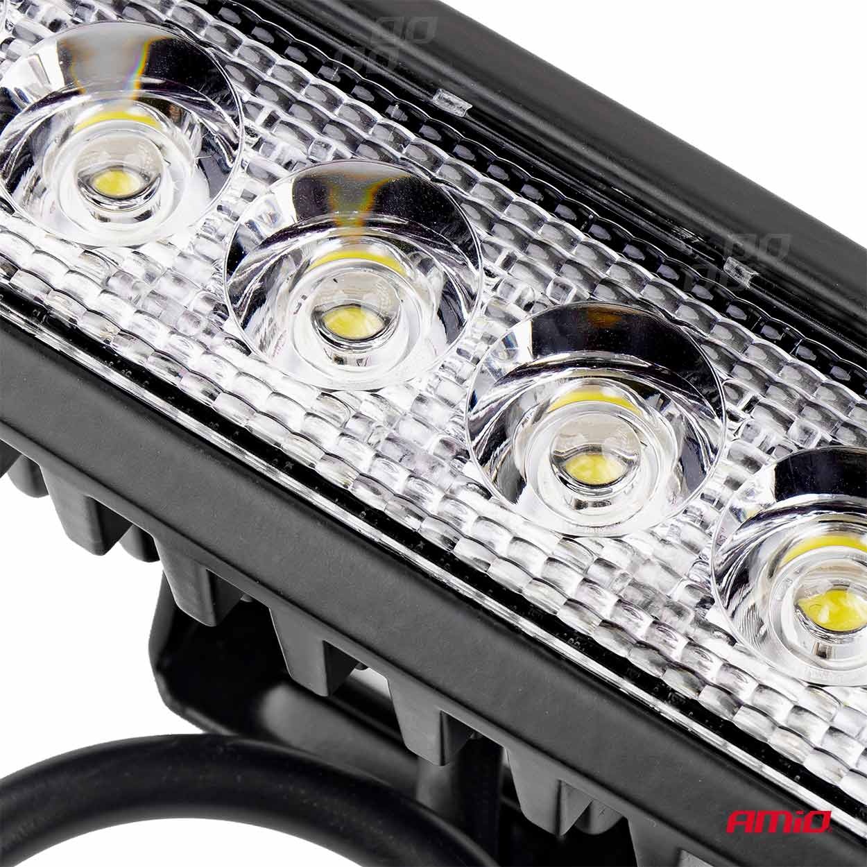 AMIO – Προβολέας Εργασίας LED WL01 Dayline 9-60V 18W 6000K 6 LED Spot Για Ισχυρό Φωτισμό Σε Καθημερινή Χρήση – 1 Τεμ. (01612/AM) - Thumbnail 5