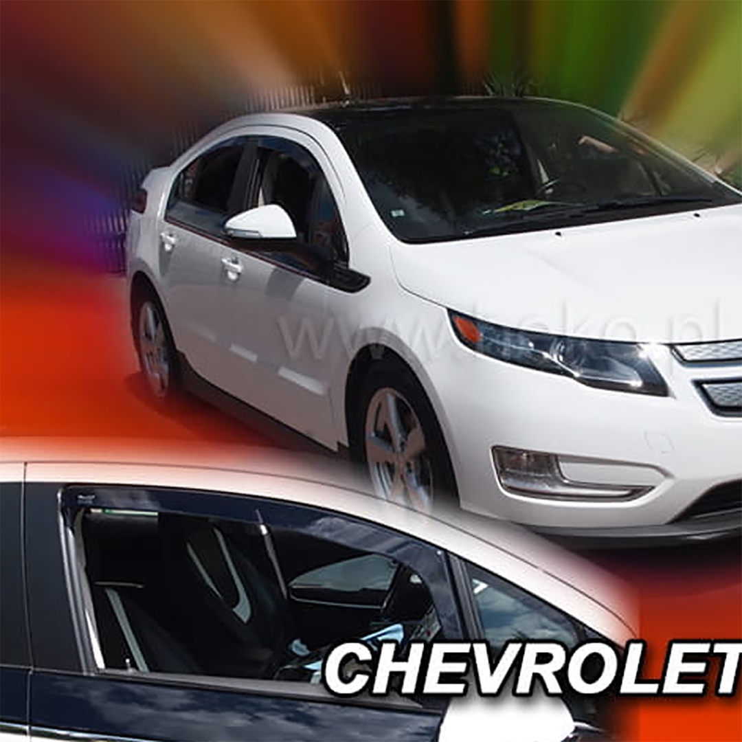Ανεμοθραυστες Για Chevrolet Volt 5D 2010-2015 Ζευγαρι Απο Ευκαμπτο Φιμε Πλαστικο HEKO - 2 Τεμ.