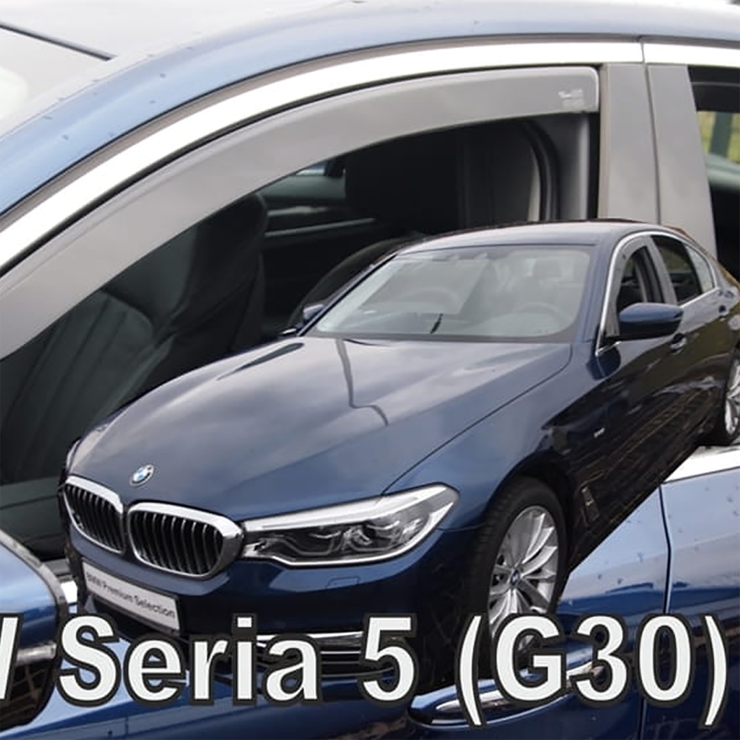 Ανεμοθραυστες Για Bmw Σειρα 5 G30 / G31 4D/5D 2017-2021 Ζευγαρι Απο Ευκαμπτο Φιμε Πλαστικο HEKO - 2 Τεμ.